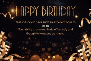 Happy Birthday Boss Message